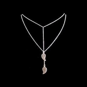 Set of Silver Feather Necklaces different lengths